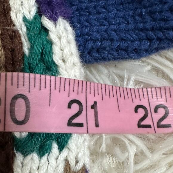 Vintage Signatures by Northern Isles Snowman Hand Knitted Sweater Sz L - Picture 14 of 15